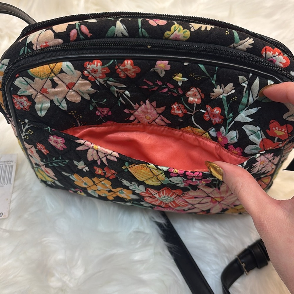 Vera Bradley Pink and Black Crossbody Bag - Picture 3 of 9